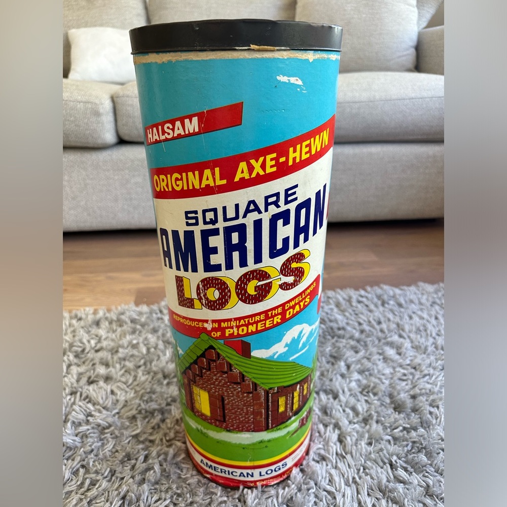 Vintage Halsam Square American Logs